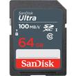 SanDisk Ultra 64GB SDHC Memóriakártya UHS-I Class 10 (100 MB/s)
