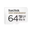 Sandisk High Endurance micro SDXC 64GB CL10 UHS-I U3 + adapter (100/40 MB/s) 