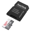 SANDISK ULTRA MICRO SDXC + ADAPTER 64GB CL10 UHS-I (100 MB/s olvasási sebesség)