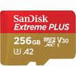 SanDisk Extreme Plus 256GB Micro SDXC U3 V30 (200/140 MB/s) + Adapter