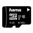 Hama micro SDHC 16GB Memóriakártya Class 10 UHS-I + Adapter (80 Mb/s)