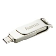 Hama C-Rotate Pro OTG pendrive 256GB USB 3.1, (USB-A + USB-C) Fém (100 MB/s)