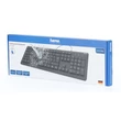 Hama KC-600 vízálló billentyűzet CZ/SK, fekete