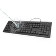 Hama KC-600 vízálló billentyűzet CZ/SK, fekete