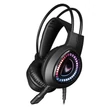 VARR VH8010L Gaming Fejhallgató LED, RGB, mikrofonnal, 3,5 mm és USB, Fekete