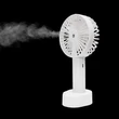 Platinet újratölthető asztali ventilátor, telefon tartó és levegőpárásító, 1200 mAh, fehér