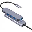 Platinet USB-C - 4× USB-A 3.2 Gen1 + 1× USB-C PD 100W hub, 5 az 1-ben, alumínium