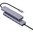 Platinet USB-C 7 az 1-ben HUB, 4× USB-C 3.2 Gen2 + 2× USB-A 3.2 Gen1 + 1× USB-C PD 100W, alumínium