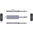 Platinet USB-C 5 az 1-ben HUB, 2× USB-A 3.2 Gen2 + 2× USB-C 3.2 Gen2 + 1× USB-C PD 100W, alumínium