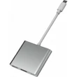 Platinet USB-C 3.2 Gen1 3 az 1-ben hub, HDMI 4K, USB-A 3.2, USB-C PD 100W, alumínium