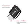 Baseus microUSB/Type-C átalakító adapter - Fekete