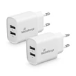 Mediarange töltőfej 12W, Dual USB [USB-A], Fehér