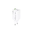 Mediarange töltőfej 65W Fast charger [2x USB-C és 1x USB-A], Fehér