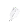 Mediarange töltőfej 65W Fast charger [2x USB-C és 1x USB-A], Fehér