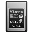 SanDisk Compact Flash PRO-CINEMA CF express 480GB, Type A (1800/1650 MB/s)