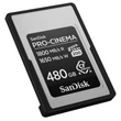 SanDisk Compact Flash PRO-CINEMA CF express 480GB, Type A (1800/1650 MB/s)