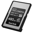 SanDisk Compact Flash PRO-CINEMA CF express 480GB, Type A (1800/1650 MB/s)