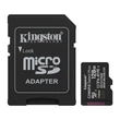 Kingston Canvas Select Plus micro SDXC + adapter 128GB Class 10 UHS-I U1 V10 A1 (150 MB/s olvasási sebesség)