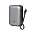 Platinet Power Bank 10000mAh 20W PD beépített Type-C kábellel