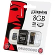 8GB Mobility Kit Kingston Class 4 (Micro SD + Adapter + Olvasó)