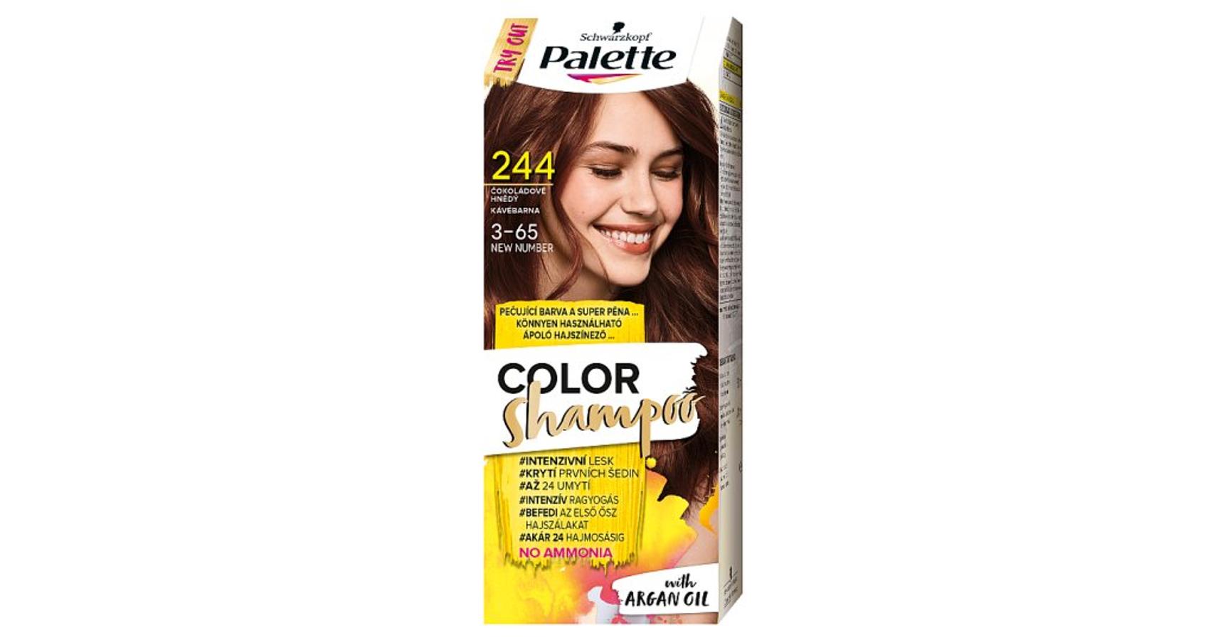 Palette Color Shampoo hajszínező (244) 365 kávébarna