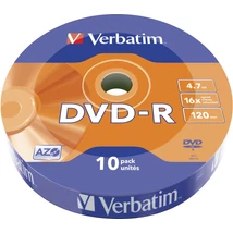 Verbatim DVD-R 16X lemez 4,7 GB 120 perc - Shrink (10)
