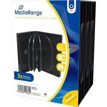 MediaRange DVD tok 33mm - 10 lemezes - fekete (3db)