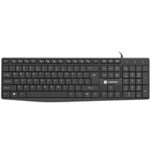 Natec Nautilius USB billentyűzet US kiosztással slim kivitelben - fekete