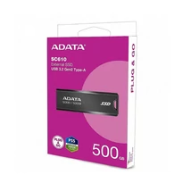 ADATA SC610 külső SSD 500GB USB 3.2 gen 2 - fekete ADATA SC610 külső SSD 500GB USB 3.2 gen 2 - fekete