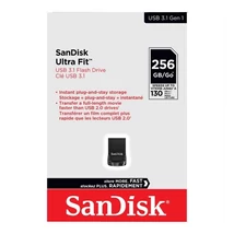 SanDisk Ultra Fit pendrive 256GB USB 3.1 - fekete