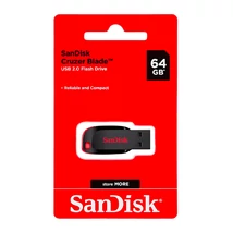 SanDisk Cruzer Blade pendrive 64GB USB 2.0 - fekete (D2121)