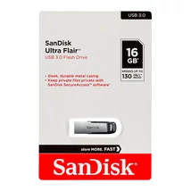 SanDisk Ultra Flair pendrive 16GB USB 3.0 - ezüst (D2335)
