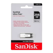 SanDisk Ultra Flair pendrive 256GB USB 3.0 - ezüst