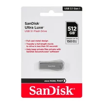 SanDisk Ultra Luxe pendrive 512GB USB 3.1 - ezüst
