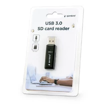 Gembird SD és Micro SD kártyaolvasó USB 3.0 csatlakozással - fekete