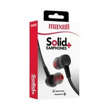 Maxell SIN-8 Solid+ vezetékes fülhallgató 3,5 mm Jack csatlakozóval mikrofonnal - fekete