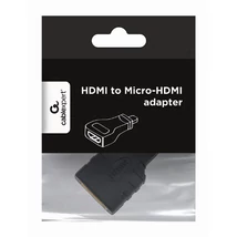 Gembird HDMI - micro-HDMI átalakító adapter aranyozott csatlakozóval - fekete