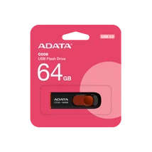 ADATA C008 CLASSIC PENDRIVE 64GB USB 2.0 Fekete-Piros