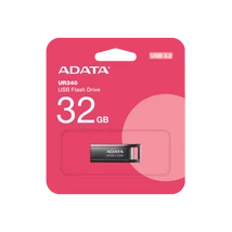 ADATA UR340 pendrive 32GB USB 3.2 fémházas 100 MB/s olvasási sebességgel - fekete