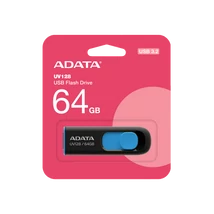 ADATA UV128 PENDRIVE 64GB USB 3.0 Fekete-Kék