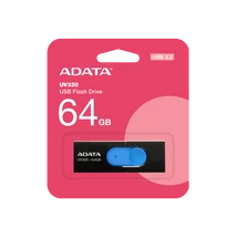 ADATA UV320 PENDRIVE 64GB USB 3.1 Fekete-Kék ADATA UV320 PENDRIVE 64GB USB 3.1 Fekete-Kék