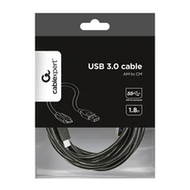 Gembird Type-C USB 3.0 kábel 1,8m - fekete