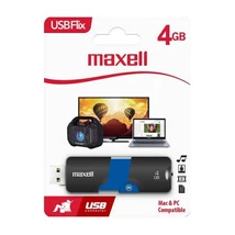 Maxell FLIX 4GB pendrive USB 2.0 - fekete-kék