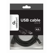 Gembird USB 2.0 hosszabbító kábel 4,5m - fekete