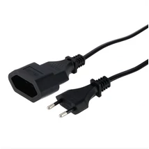 Hama hosszabbító tápkábel Euro csatlakozóval 3m - fekete