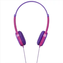 Hama KIDS gyerek fejhallgató 3,5mm jack csatlakozóval 85dB hangerőkorláttal - lila/rózsaszín