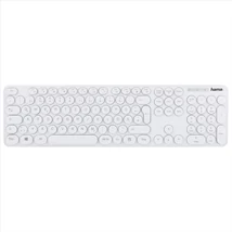 Hama KC-500 multimédiás billentyűzet USB csatlakozással - fehér