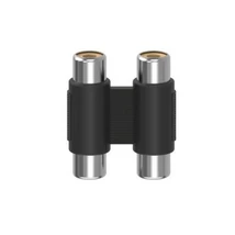 Hama RCA (Cinch) audio adapter 2x aljzat - 2x aljzat - fekete (205181)