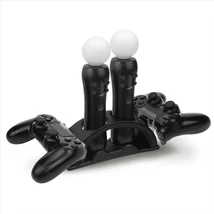 Hama 4-es töltőállomás PS4 DualShock 4 és PS Move vezérlőkhöz - fekete (54412)