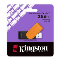 Kingston DataTraveler Exodia S pendrive 256GB USB 3.2 - narancssárga